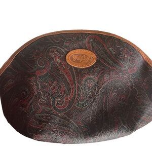 Vintage 1980’s Paisley faux leather makeup bag.